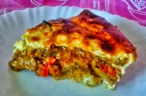 Moussaka con Pimientos