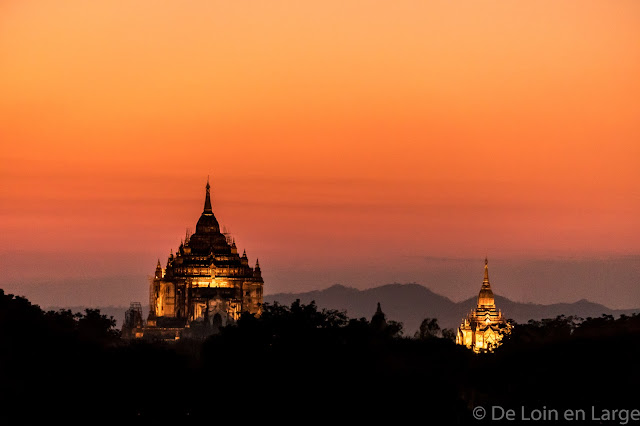 Vue du Monastère Shew Man Yin Taw- Bagan - Myanmar - Birmanie
