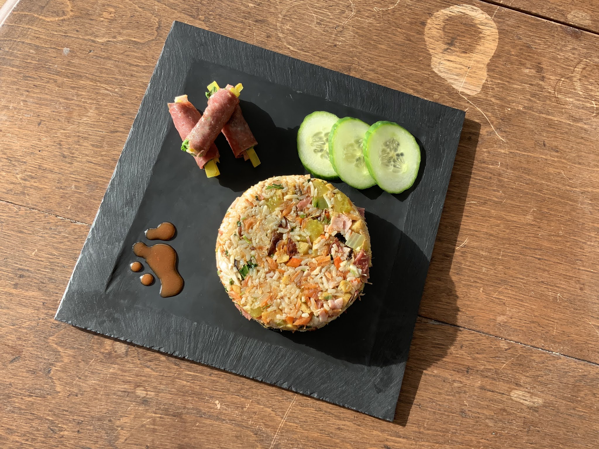 easy vietnamese cooking salami & ham rollups một món cuộn salami và