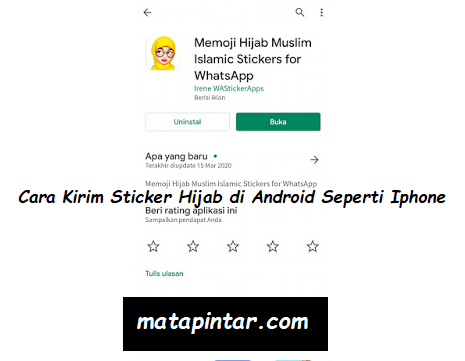 Cara Kirim Memoji Stiker Hijab di WhatsApp Android Seperti Iphone Terbaru