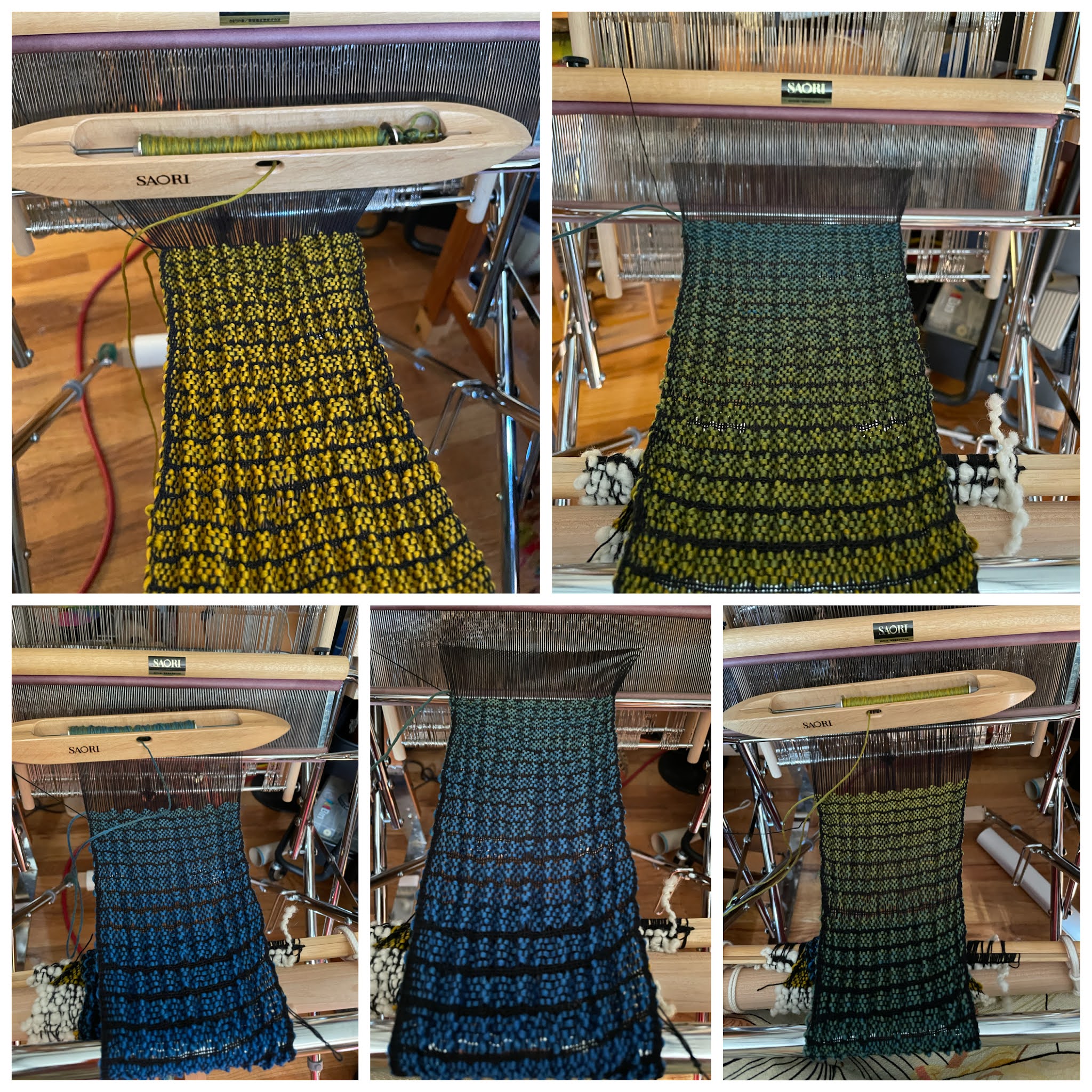 CENTERING WITH FIBER my Saori piccolo 40 loom fun weaving some fun