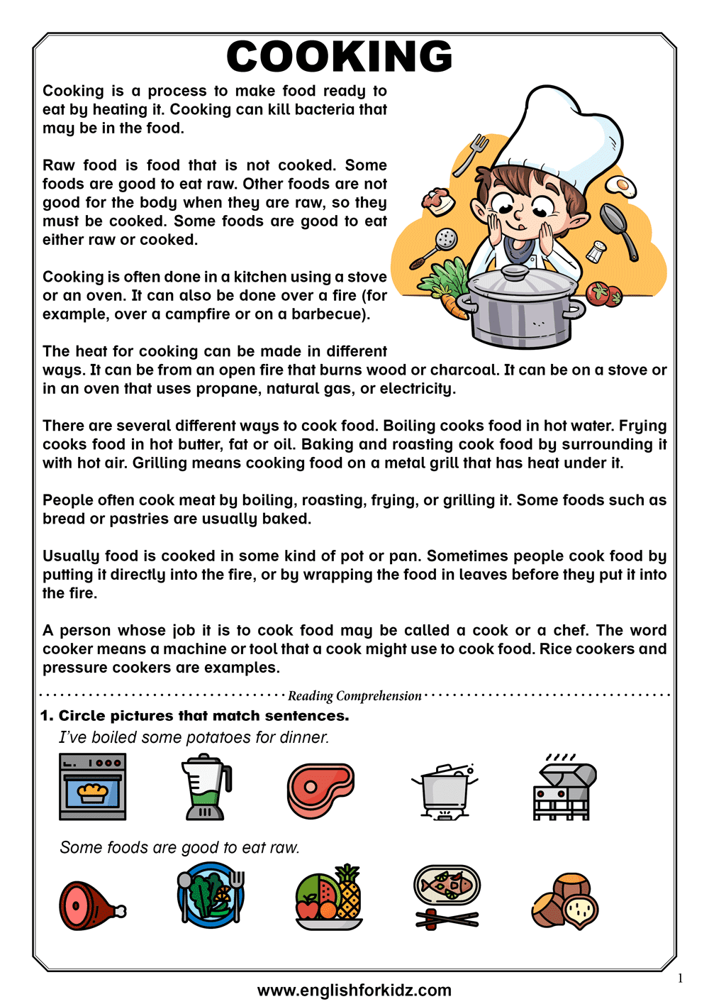 Short Texts For Comprehension Short Texts For Comprehension