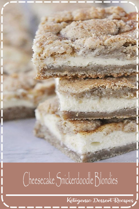 Cheesecake Snickerdoodle Blondies Food Lade