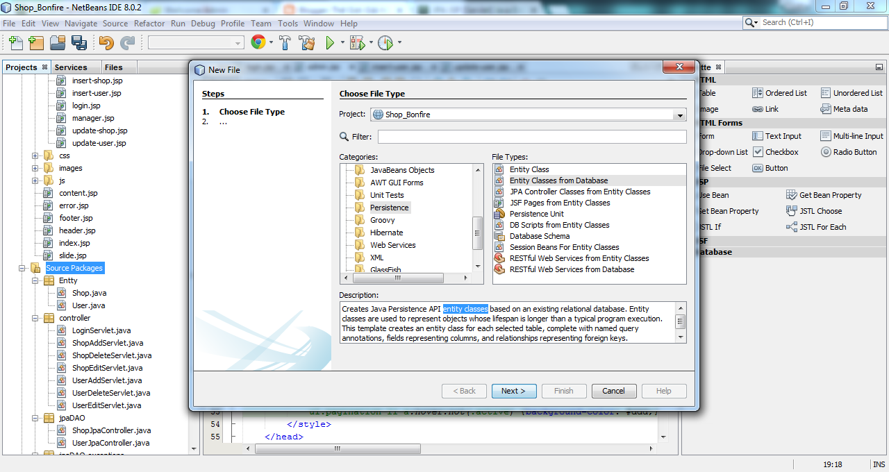 JPA JSP Servlet Java Entity Database Insert Update Delete User Thế
