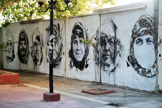 Street Art Portrait By Borondo With Local Greek Artists In Athens, Greece. 1