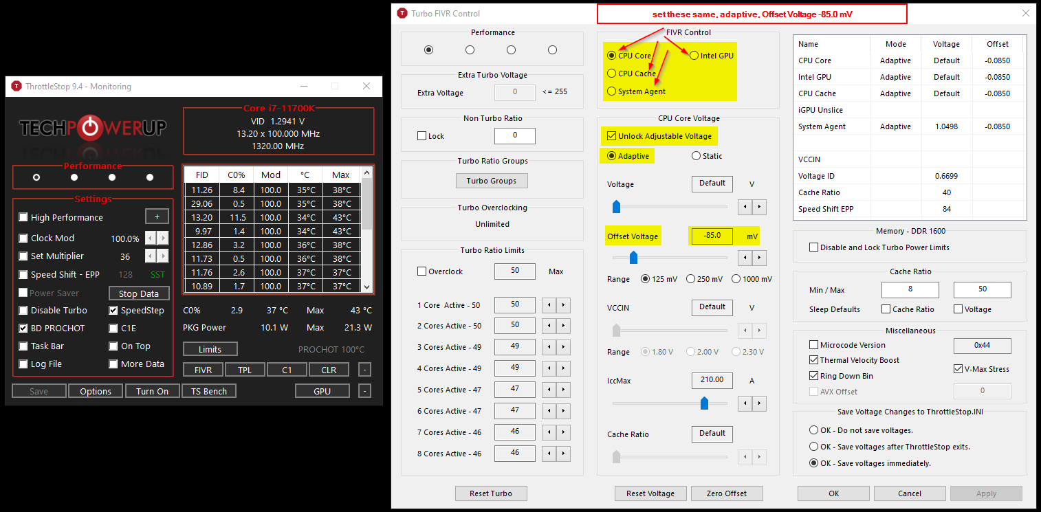 Undervolting CPU and GPU