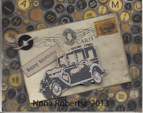 Handmade Fun: Old Car Birthday Card