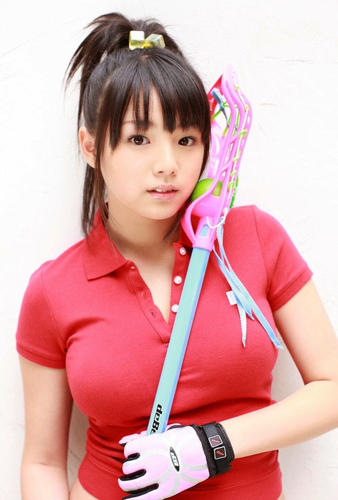 Asian Babes Ai Shinozaki Bikini Babe in Lacrosse Game Outfit