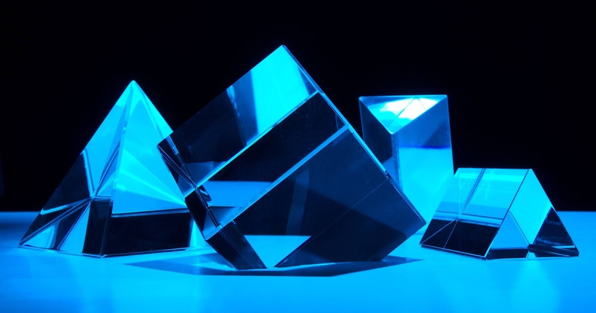 3D, Polygon, Prism, Pyramid, Glass