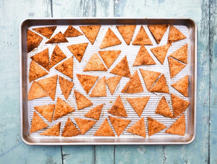 Making Paprika chips - Step 5 Making Paprika chips - Step 5 - Bake