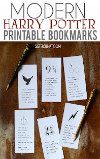 harry potter printable bookmarks