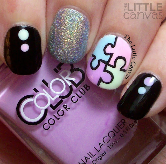 The One with the Puzzle Piece Manicure for The Nail Art Squad - The ...