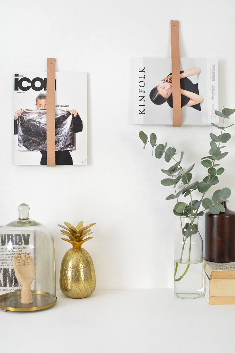DIY leather magazine holder — Caroline Burke Burkatron