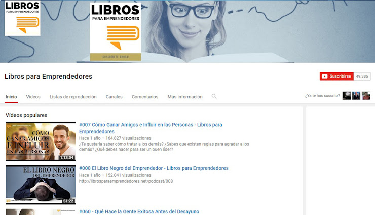 Youtube Libros para emprendedores