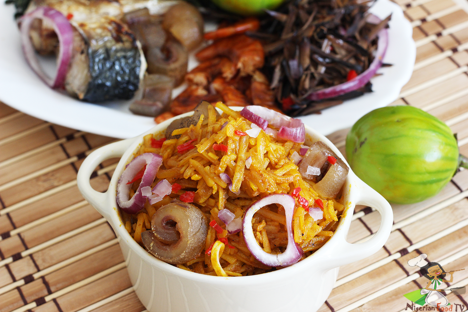 African Salad (Abacha Ncha and Ugba/Ukpaka) - Nigerian Food TV