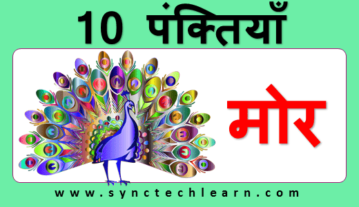 hindi creative writing peacock