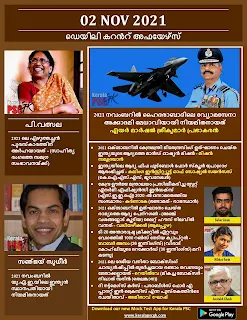 Daily Malayalam Current Affairs 02 Nov 2021