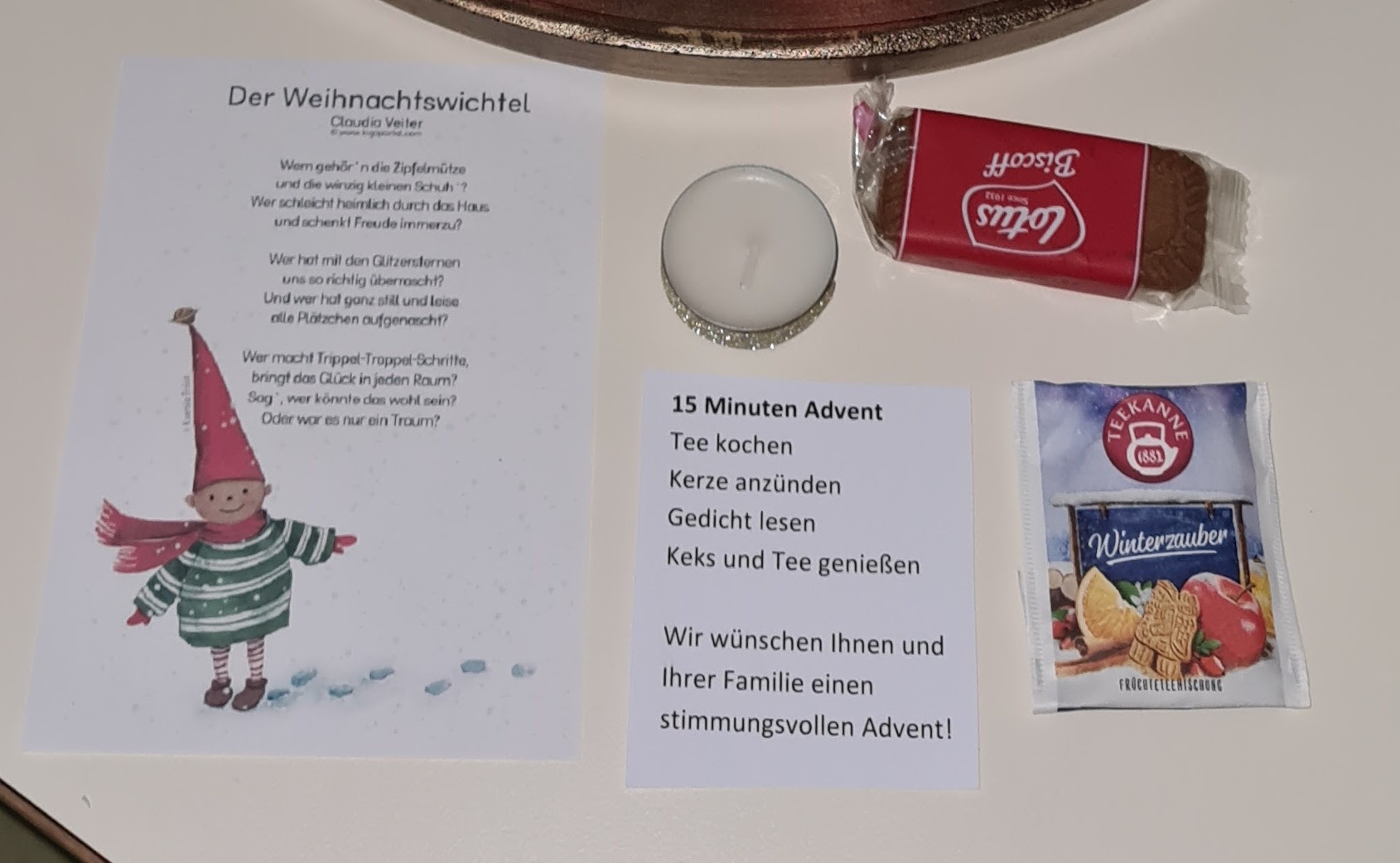 Adventkalender mit Wichtel
