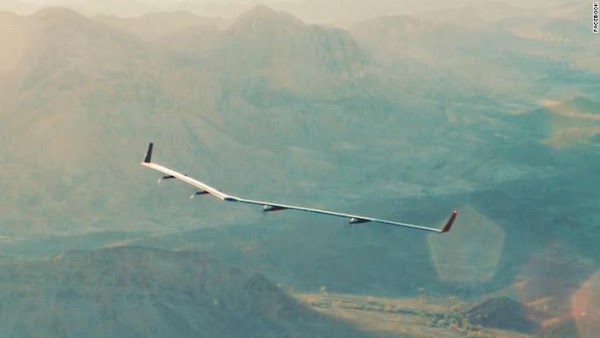 Siap 'Terbangkan' 4 Miliar Orang Drone Internet Facebook Sedang di uji coba Siap 'Terbangkan' 4 Miliar Orang Drone Internet Facebook Sedang di uji coba