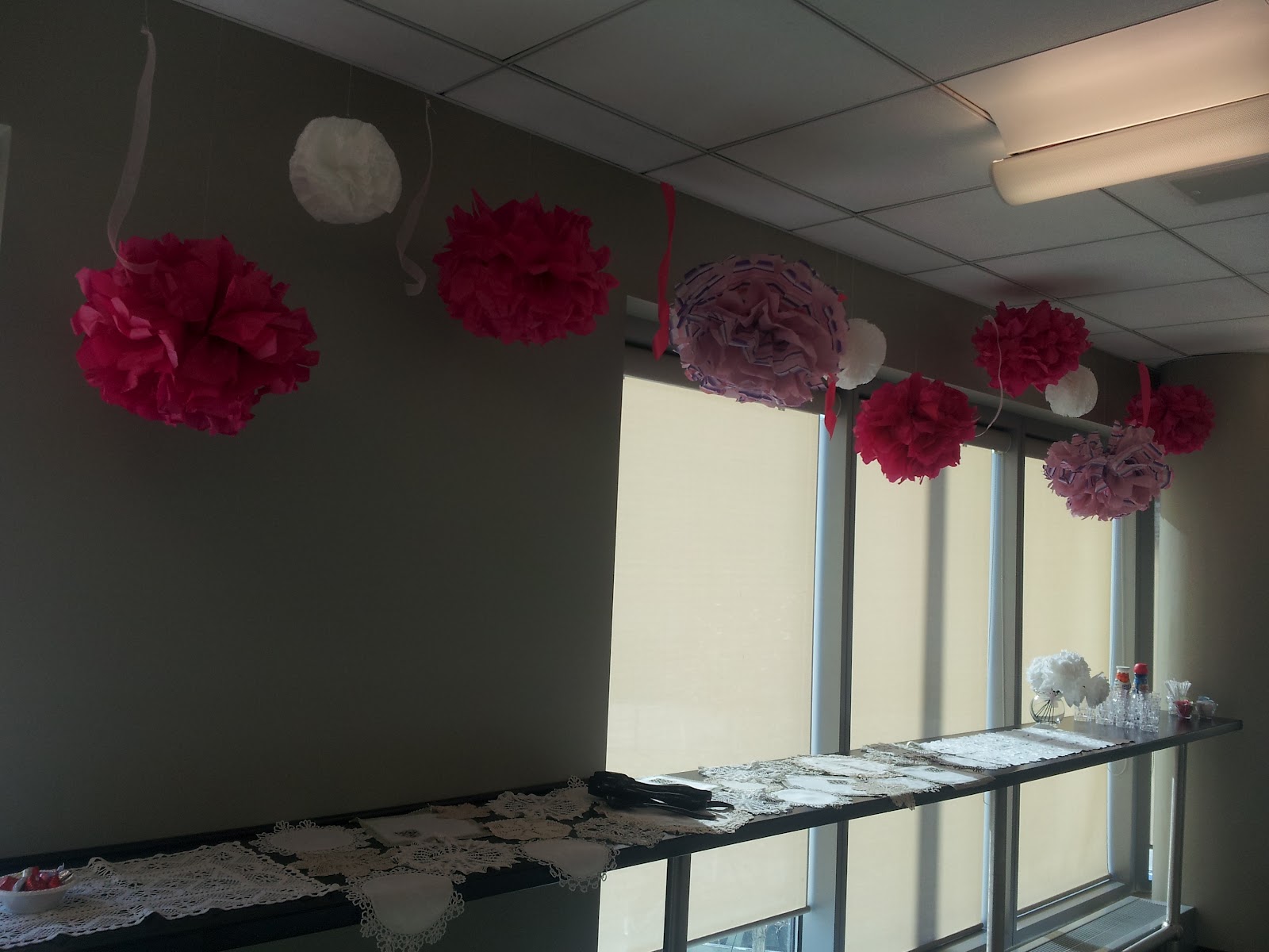 Broke Craftster Bridal Shower Part 2 Tissue Puff Balls