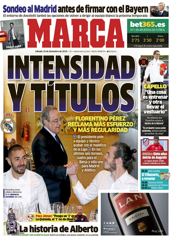 Real Madrid, Marca: "Intensidad y títulos"