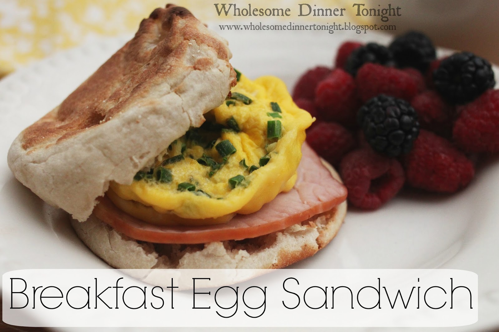 Wholesome Dinner Tonight: Breakfast Egg Sandwich