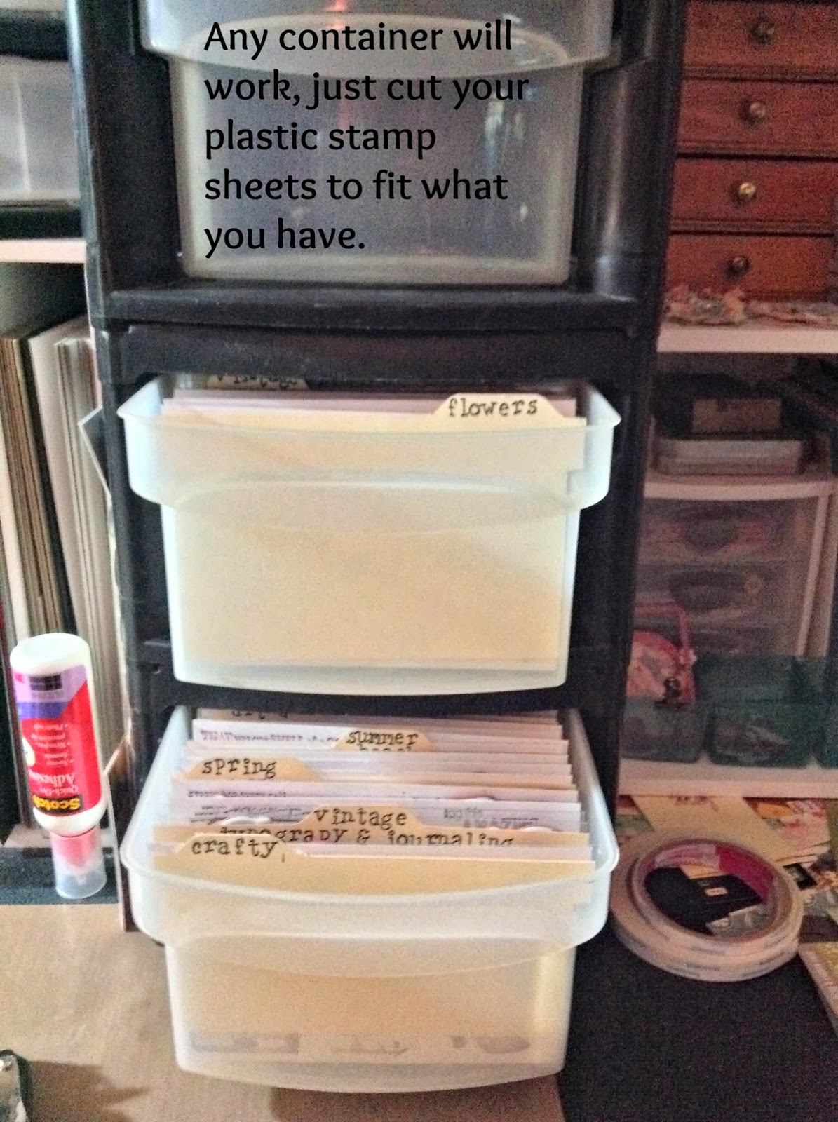 Rubber Stamp Storage The Scrappy Fox