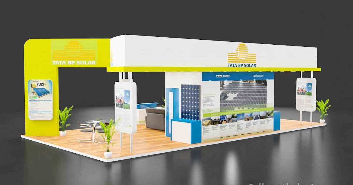 Exhibition stall design 6x12 meter - 3D Booth Design