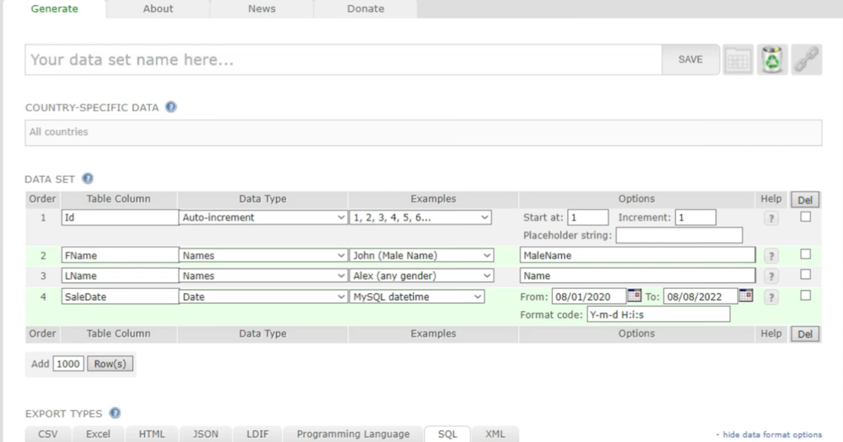 Welcome To TechBrothersIT: How to Generate Sample Data online for SQL ...