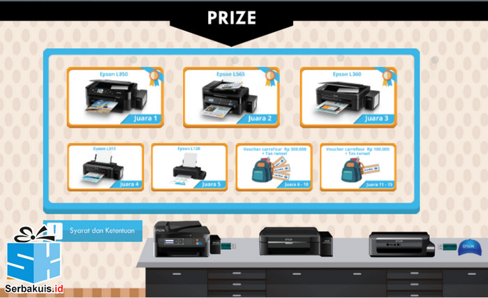 Main Game Print Challenge Berhadiah 5 Printer Epson
