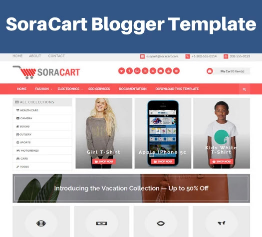 top 5 responsive ecommerce blogger template, soracart blogger template, ecommerce responsive blogger template free download