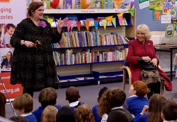 The Duchess of Cornwall visited North Swindon Library and the Lyndhurst Centre