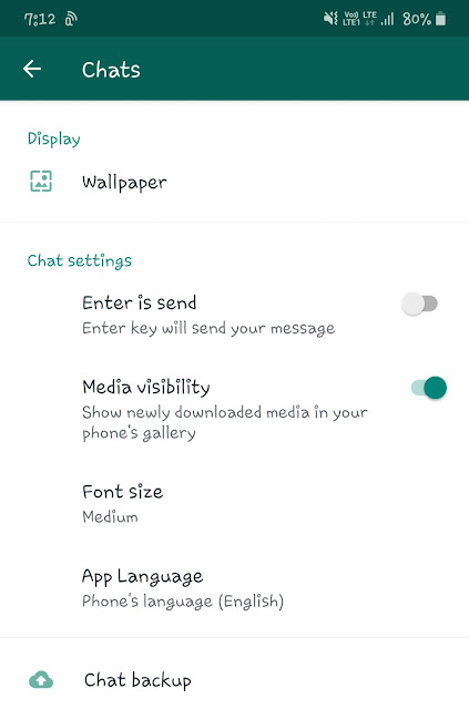 Enable media visibility feature on WhatsApp Enable media visibility on WhatsApp