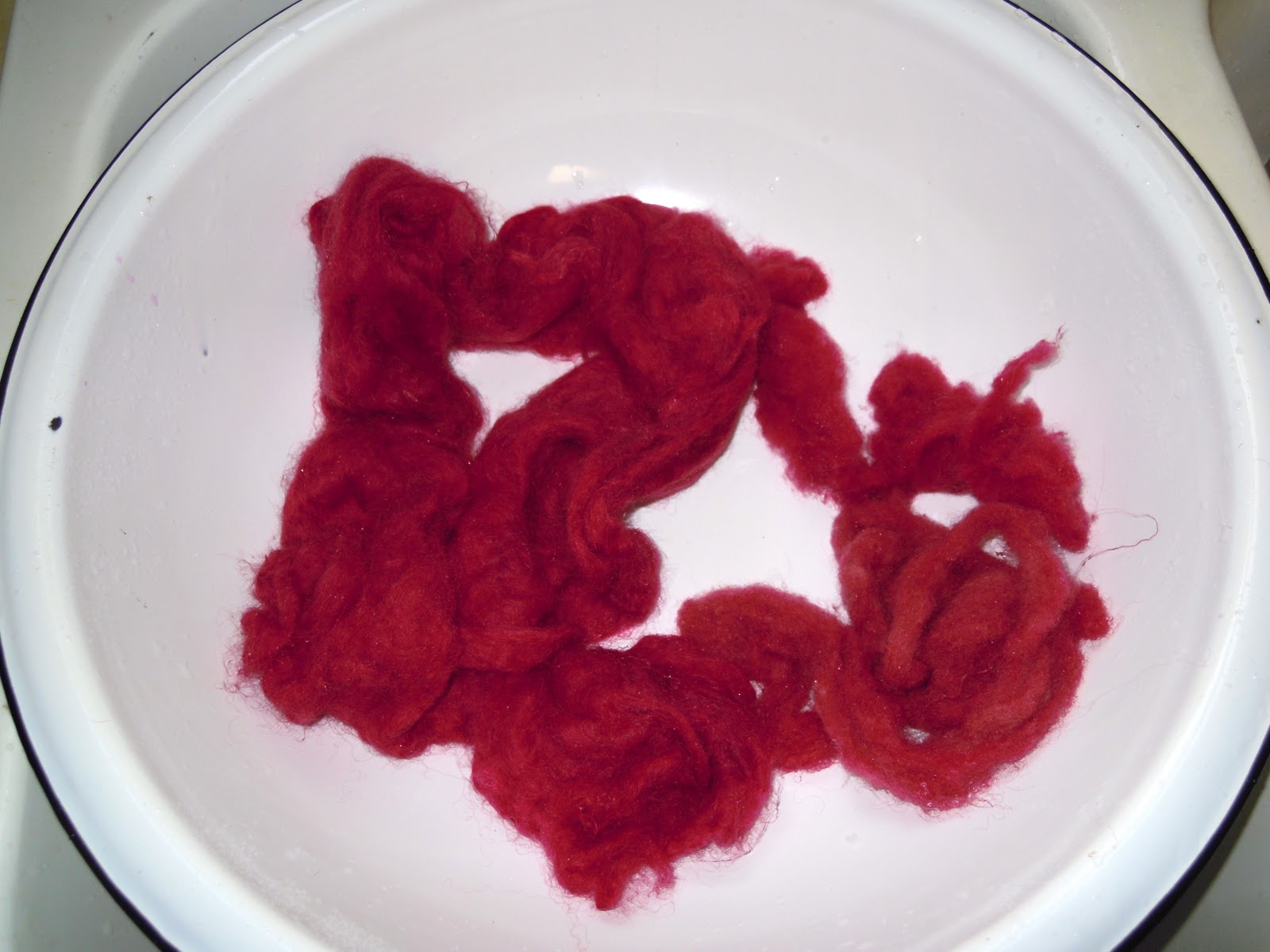 The Inconsequential Blogger Dyeing with cleavers root and pokeberries