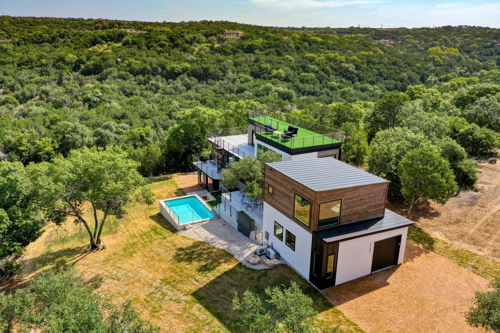 This Stunning Lake Travis Home Made Entirely Out of Shipping Containers is  For Sale, Let's Take a Tour, San Antonio