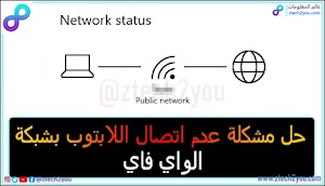حل مشكلة عدم اتصال اللابتوب بالواي فاي || مشكلة عدم الاتصال بالشبكة اللاسلكية - عالم المعلومات