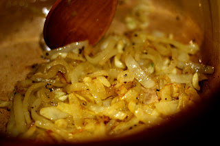 Sautéing onions