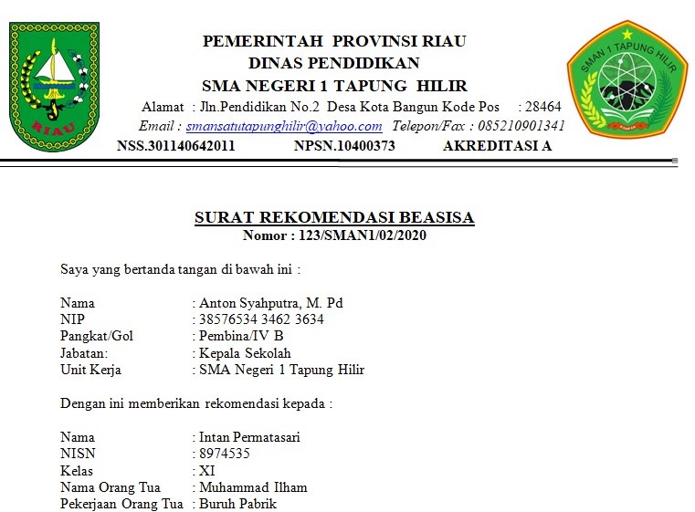 contoh surat pengeluaran siswa sd dari sekolah contoh surat pengeluaran siswa sd dari sekolah
