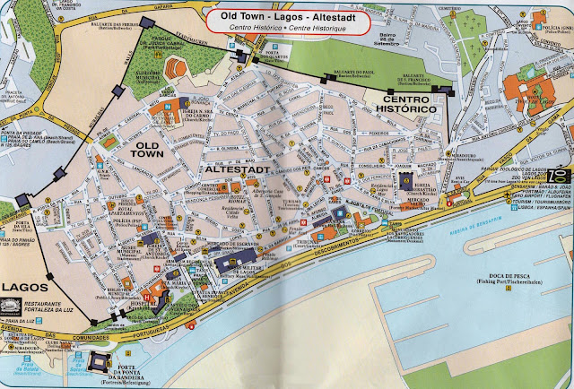 Mapa de Lagos - Portugal