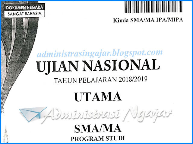 Pembahasan Soal Unbk Kimia Sma Ma Tahun 2019 Bagian 2 Administrasi Ngajar