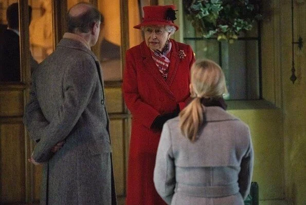 Queen Elizabeth, the Duke and Duchess of Cornwall, the Duke and Duchess of Cambridge, the Earl and Countess of Wessex, Princess Anne