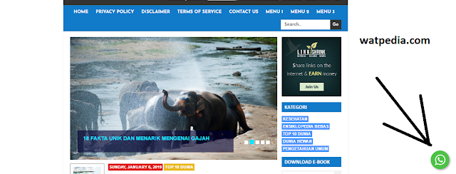 Cara Membuat Whatsapp Button Di Blog Dengan Mudah