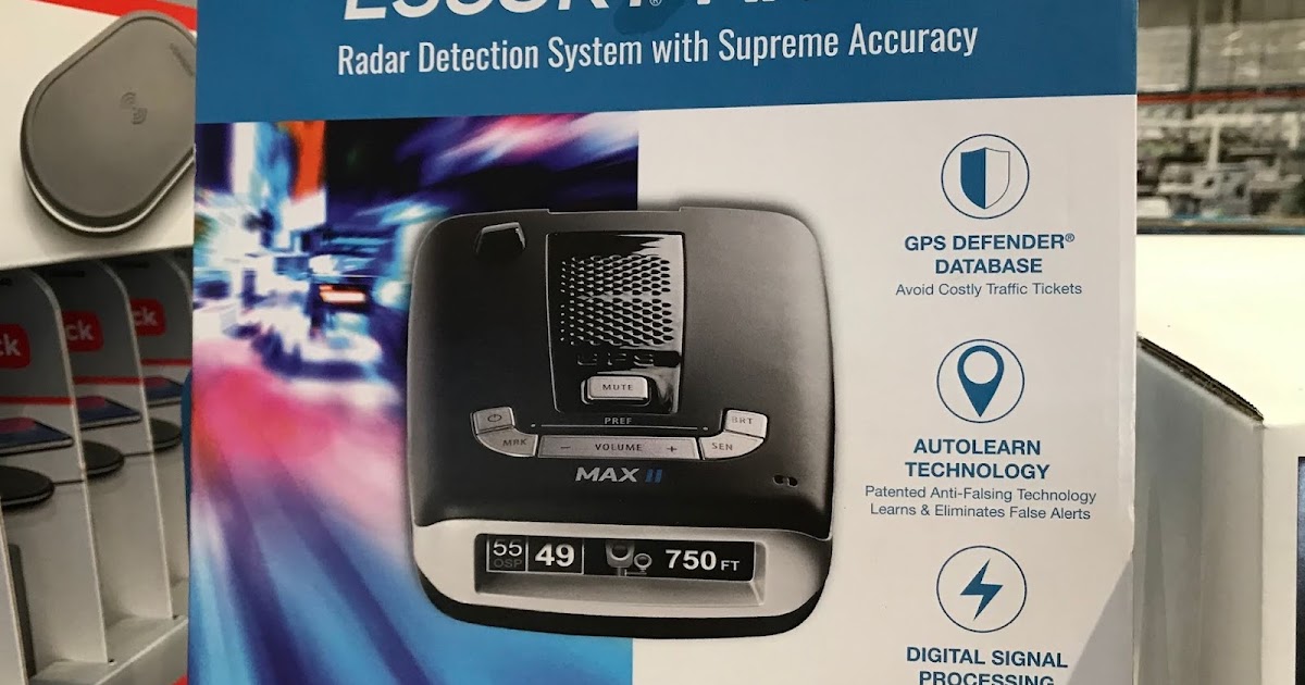 Escort Max II Radar Detector Costco Weekender