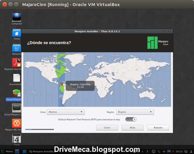 DriveMeca instalando Linux Manjaro Cinnamon paso a paso