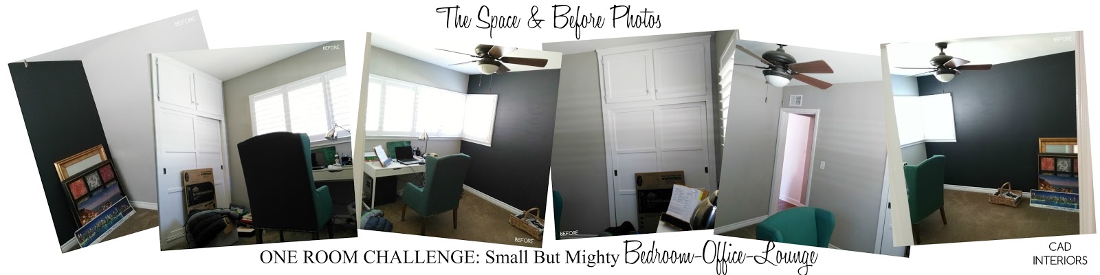 CAD Interiors bedroom study lounge makeover one room challenge interior design decorating home improvement diy