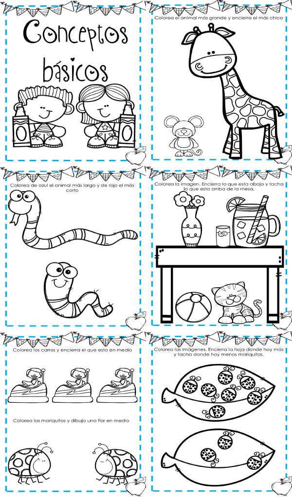 Actividades para niños de 3 años : Material de Aprendizaje