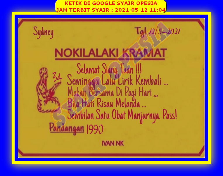 PREDIKSI SYDNEY COJEEL