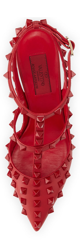 RED Valentino Rockstud Slingback Pump