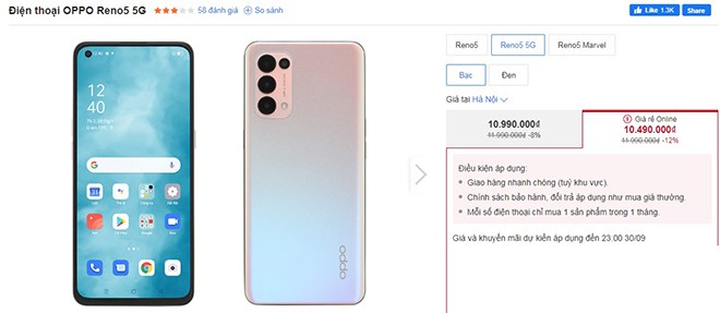 Top 4 điện thoại 5G chơi game “chất” đang giảm giá nhiều nhất