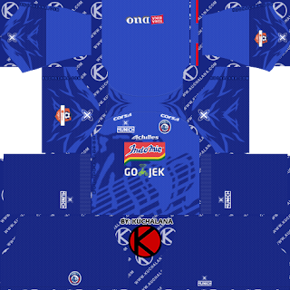 Arema FC 2019 Kit Liga 1- Dream League Soccer Kits